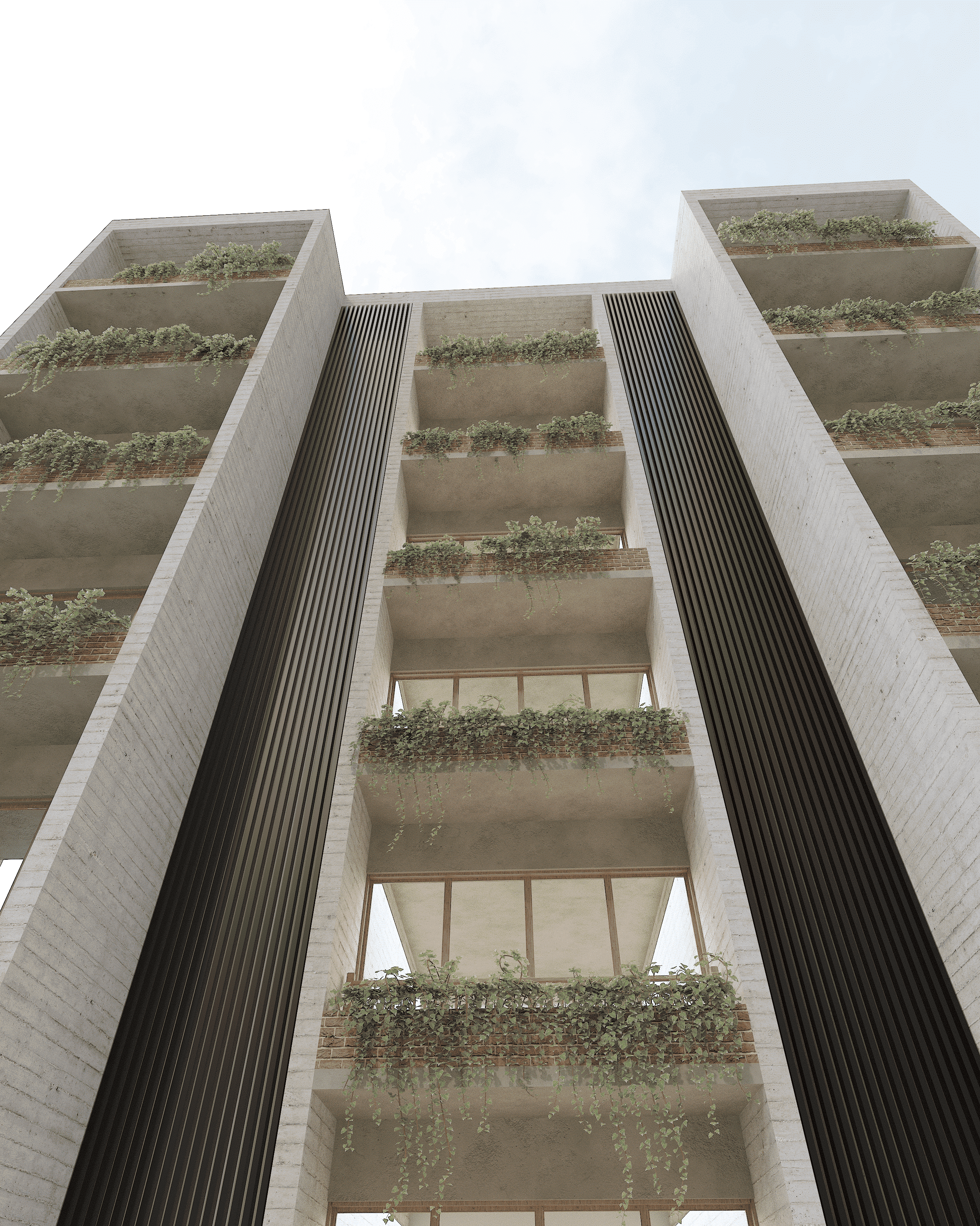 U-Shaped Baffle Louvers